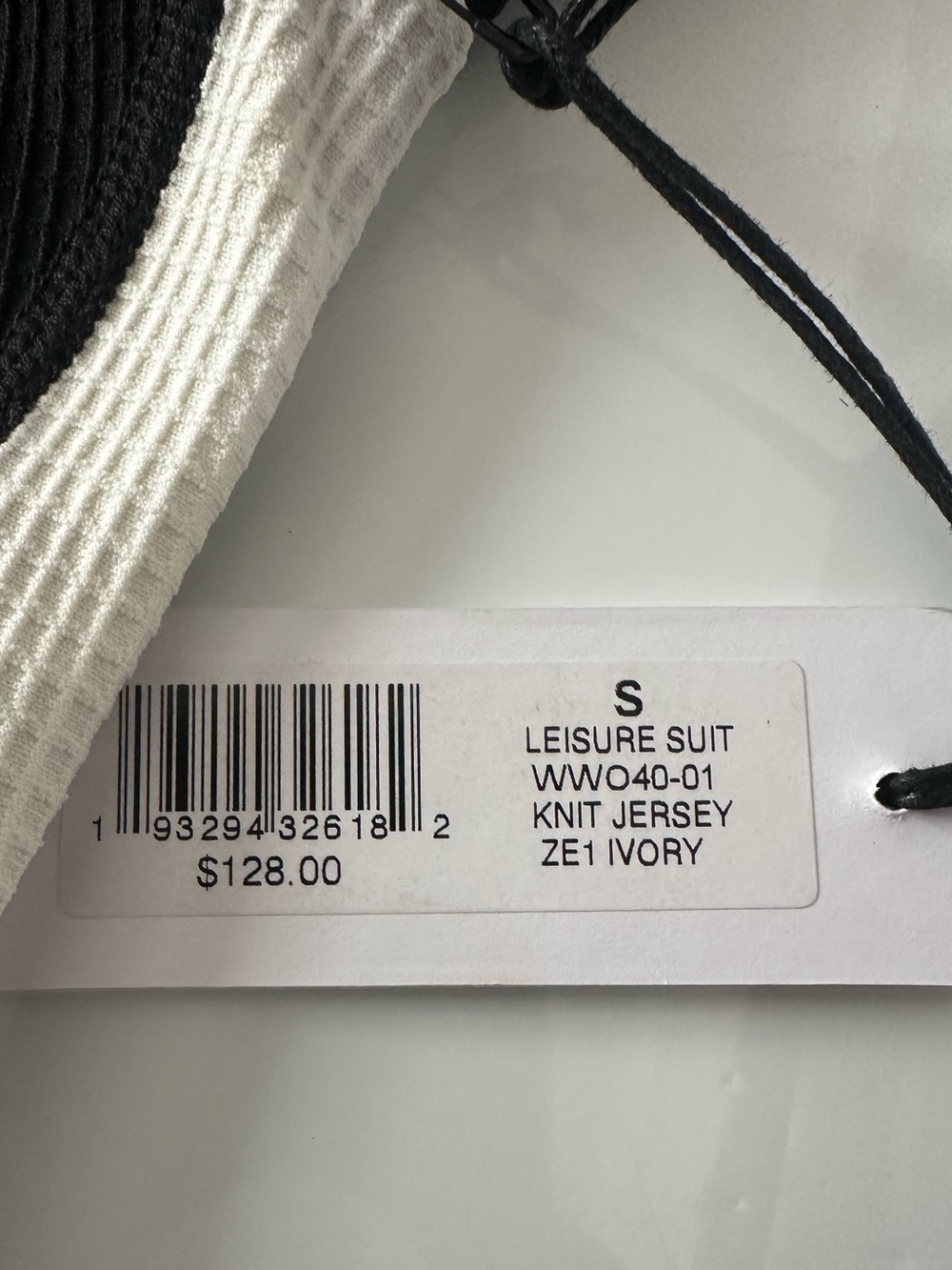 Year of Ours Thermal Ski Onesie Black White Waffle Knit Base Layer Small NWT - Picture 10 of 15
